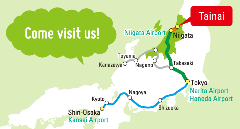 Access map for Tainai